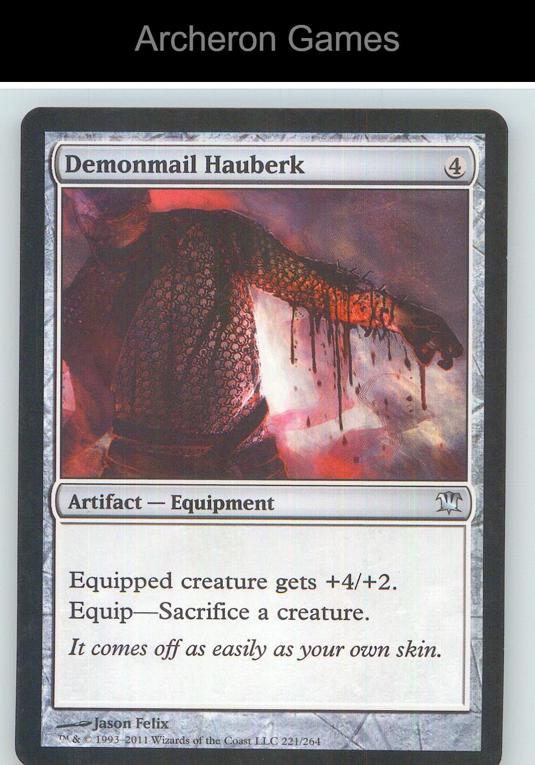 Demonmail Hauberk ISD 221 UC MTG Card NM/EX+