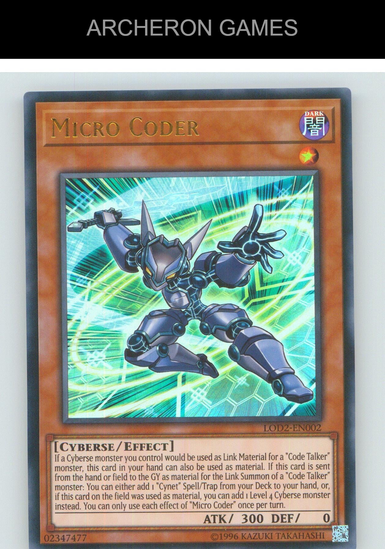Micro Coder UR YUGIOH Card Unlimited