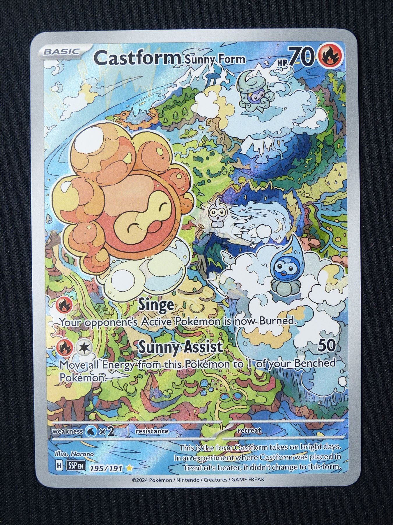 Castform Sunny Form 195/191 Holo - Pokemon Card #6K2