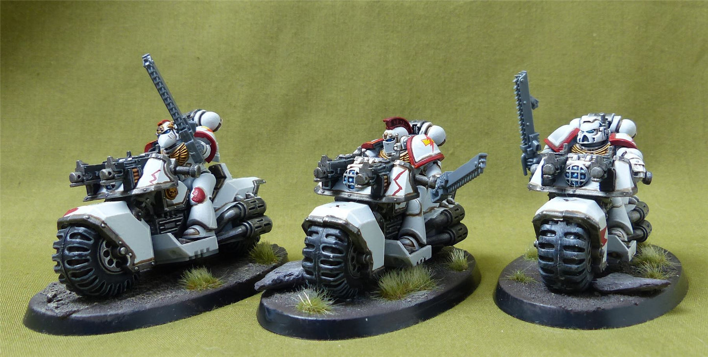 Bike Squad - Space Marines White Scars - Warhammer 40K #2GC
