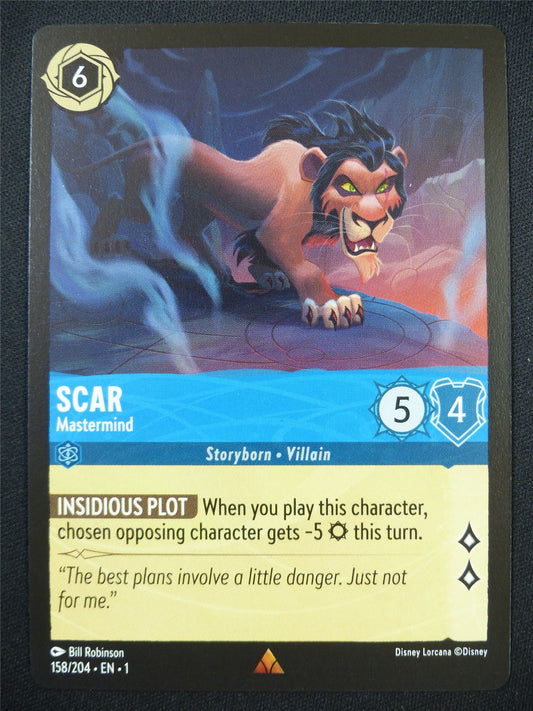 Scar Mastermind 158/204 - Lorcana Card #5KT