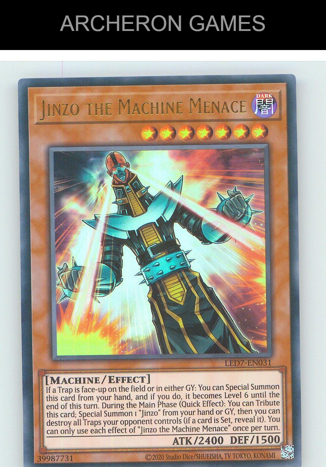 Jinzo the Machine Menace Ultra Rare YUGIOH Card Unlimited