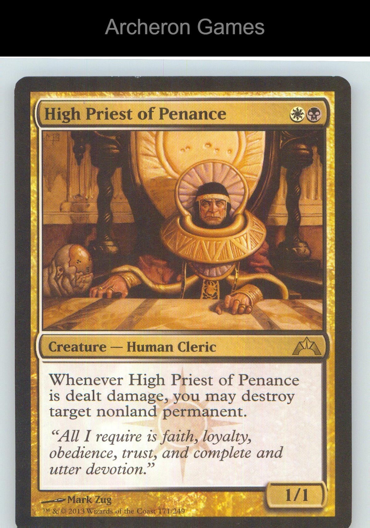 High Priest of Penance GTC 171 R MTG Card NM/EX+