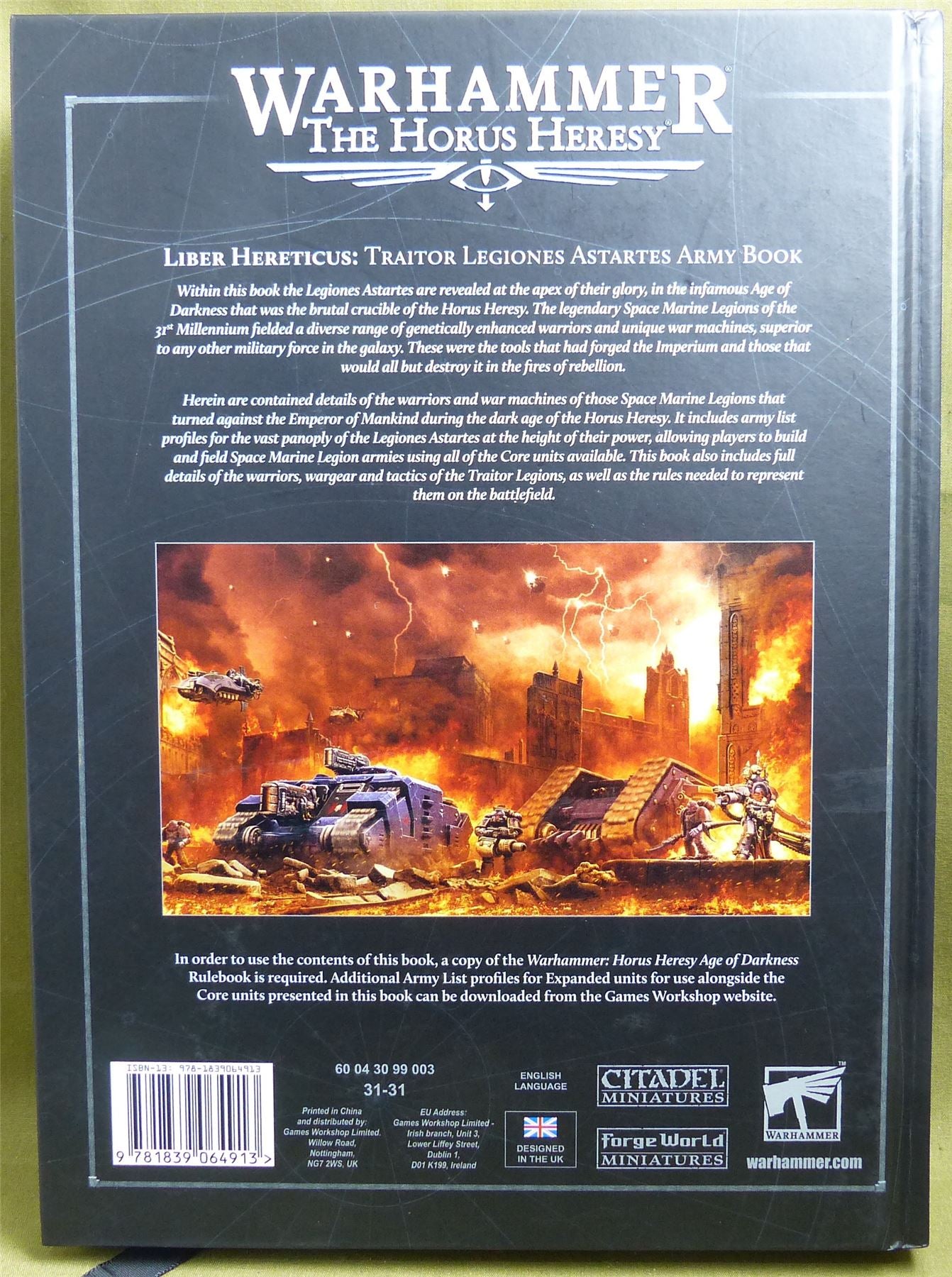 Liber Hereticus 2nd Edition Rulebook hardback - Warhammer Horus Heresy #1A7
