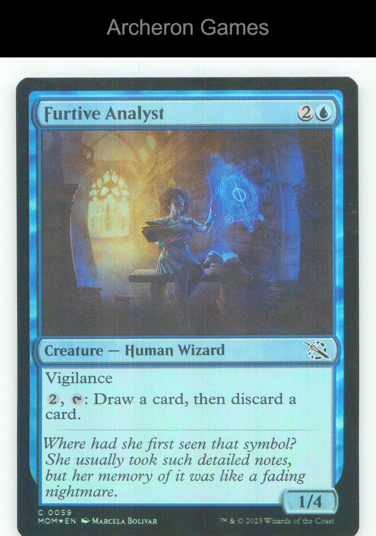 Furtive Analyst MOM 59 C MTG Card NM/EX+ Foil