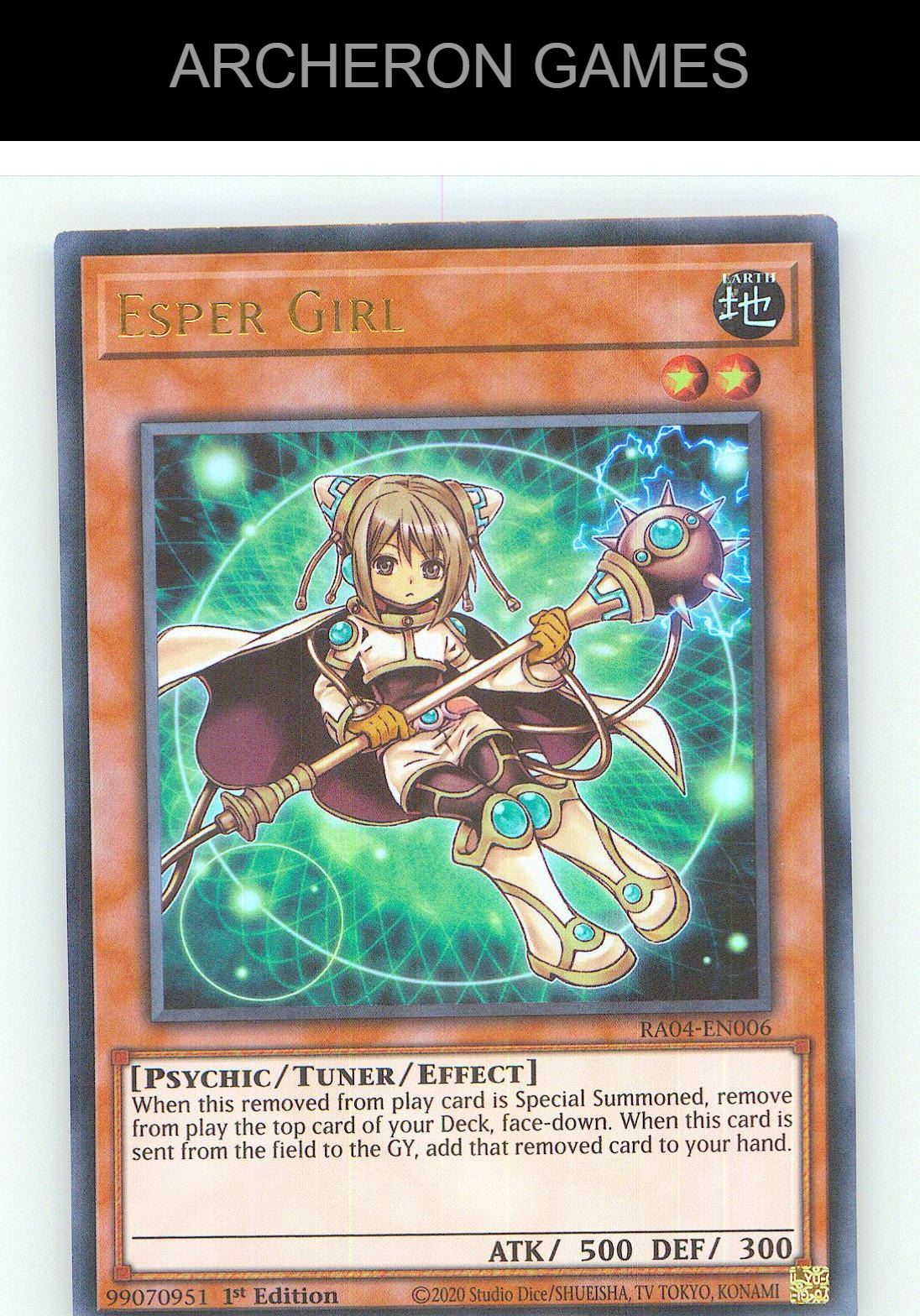 Esper Girl (UR) Ultra Rare YUGIOH Card 1st Edition