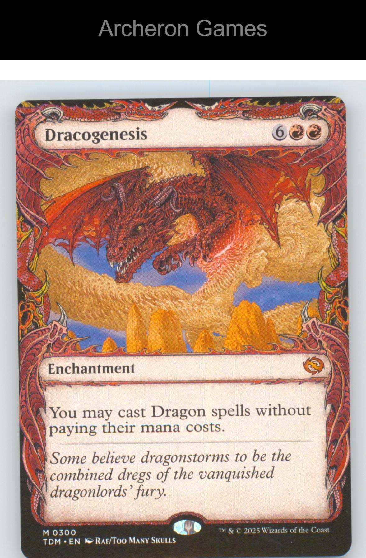 Dracogenesis (0300) (Showcase) TDM 300 Mythic MTG Card Tarkir: Dragonstorm