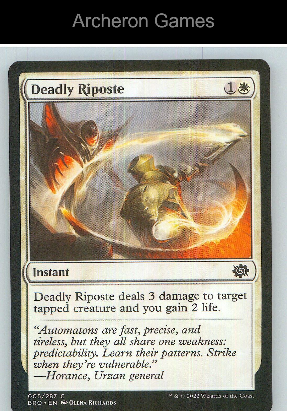 Deadly Riposte BRO 5 C MTG Card NM/EX+