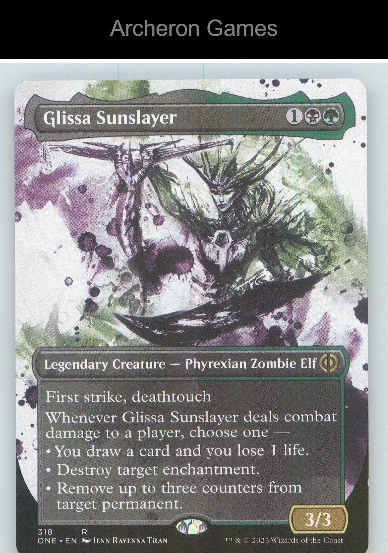 Glissa Sunslayer (Showcase) ONE 318 R MTG Card NM/EX+