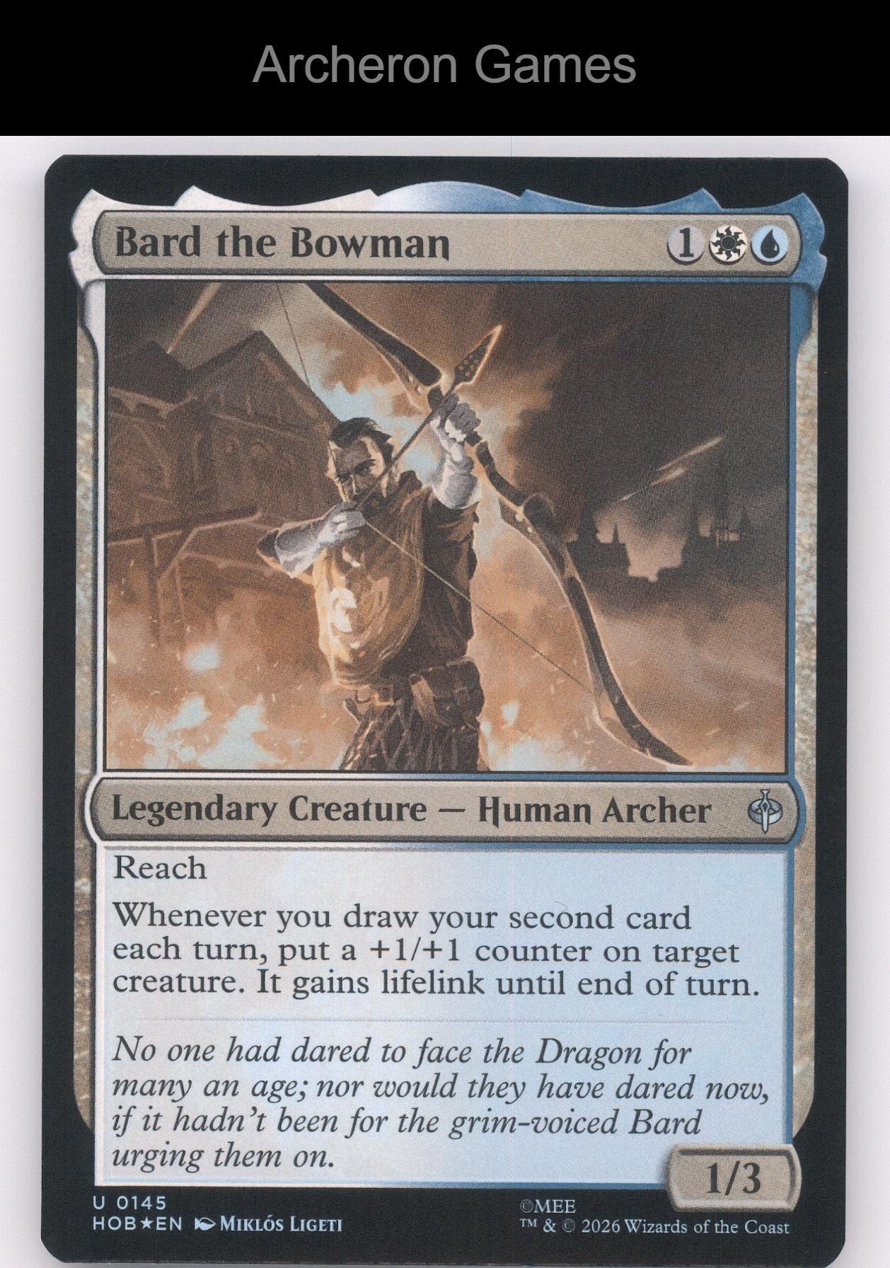 Bard the Bowman HOB 145 UC MTG Card The Hobbit