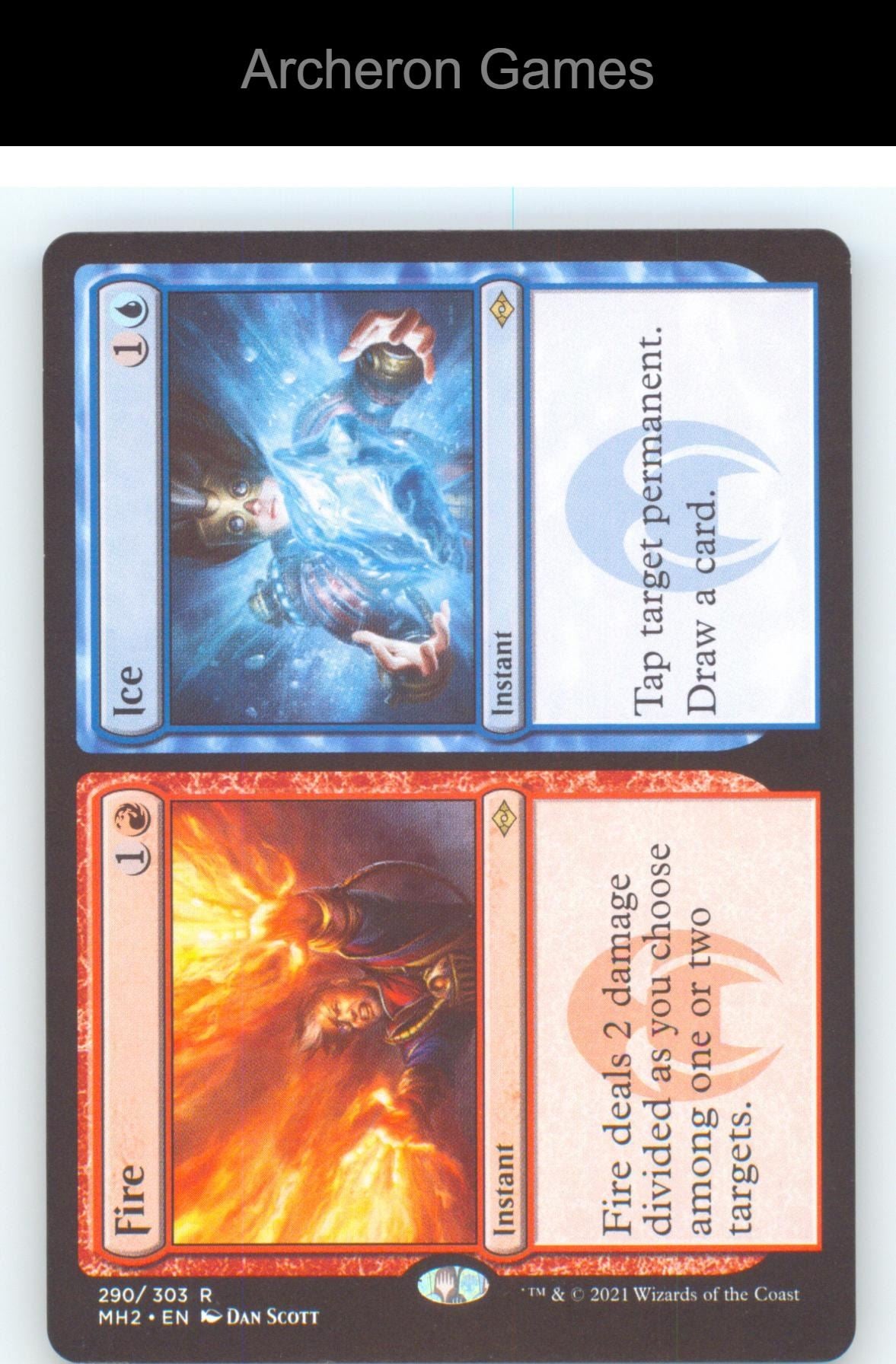 Fire // Ice MH2 290 R MTG Card NM/EX+