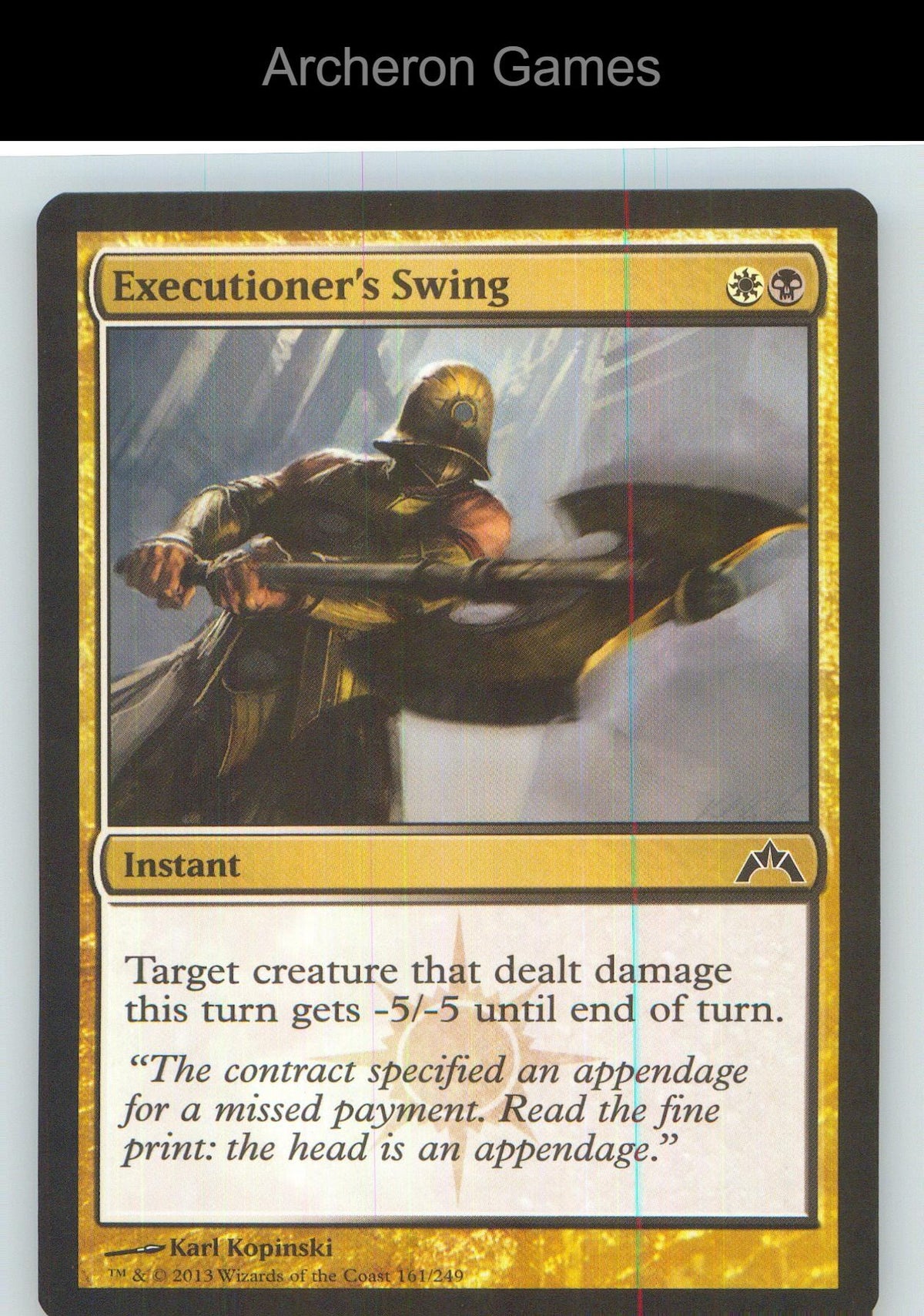 Executioner's Swing GTC 161 C MTG Card NM/EX+