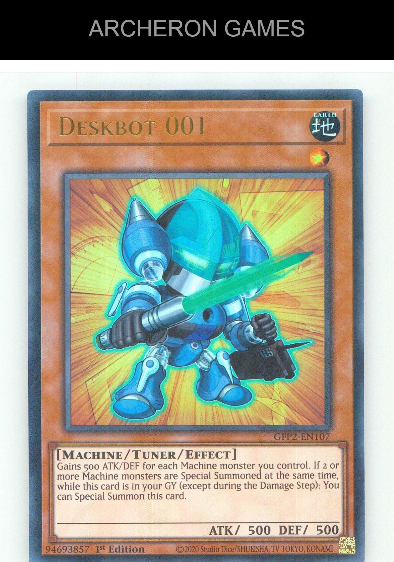 Deskbot 001 UR YUGIOH Card 1st Edition