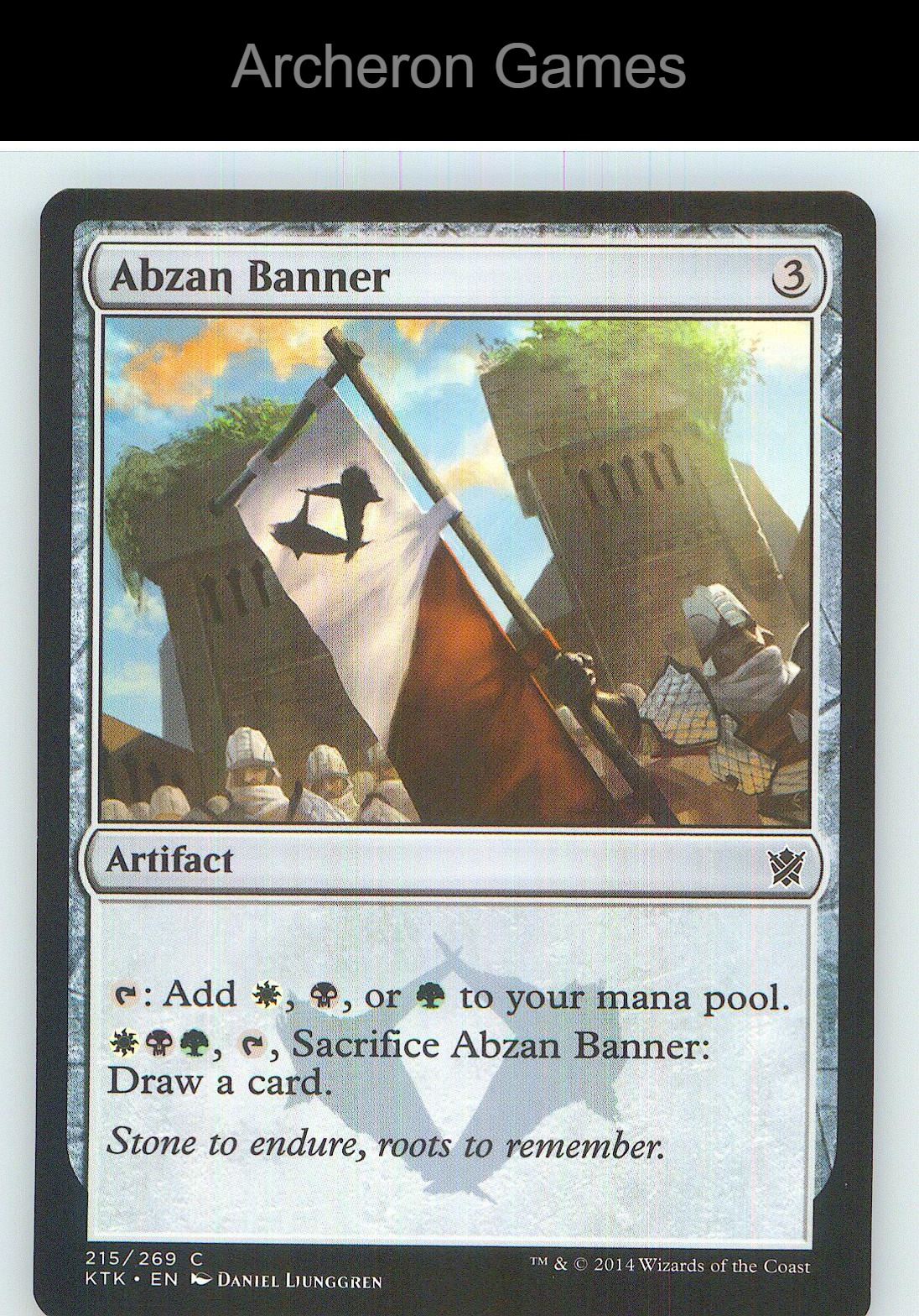 Abzan Banner KTK 215 C MTG Card NM/EX+