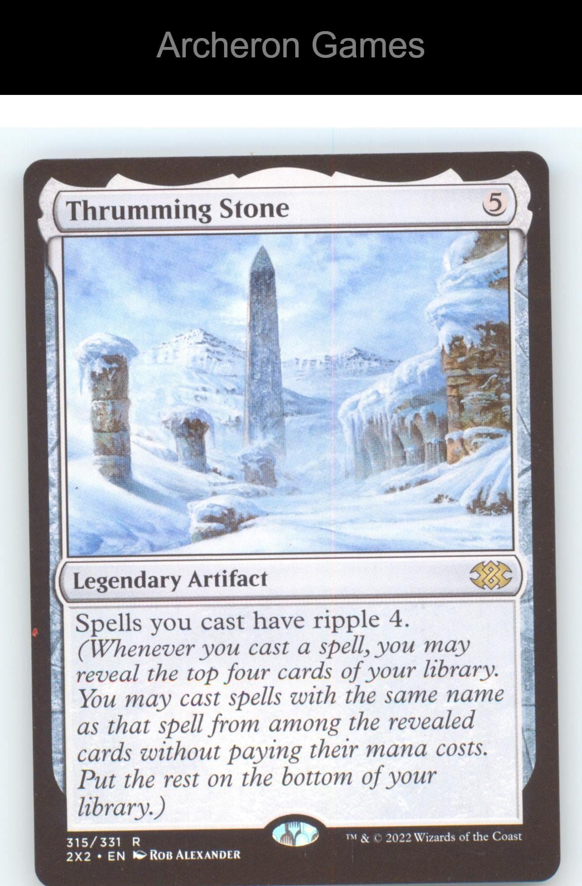 Thrumming Stone 2X2 315 R MTG Card Double Masters 2022