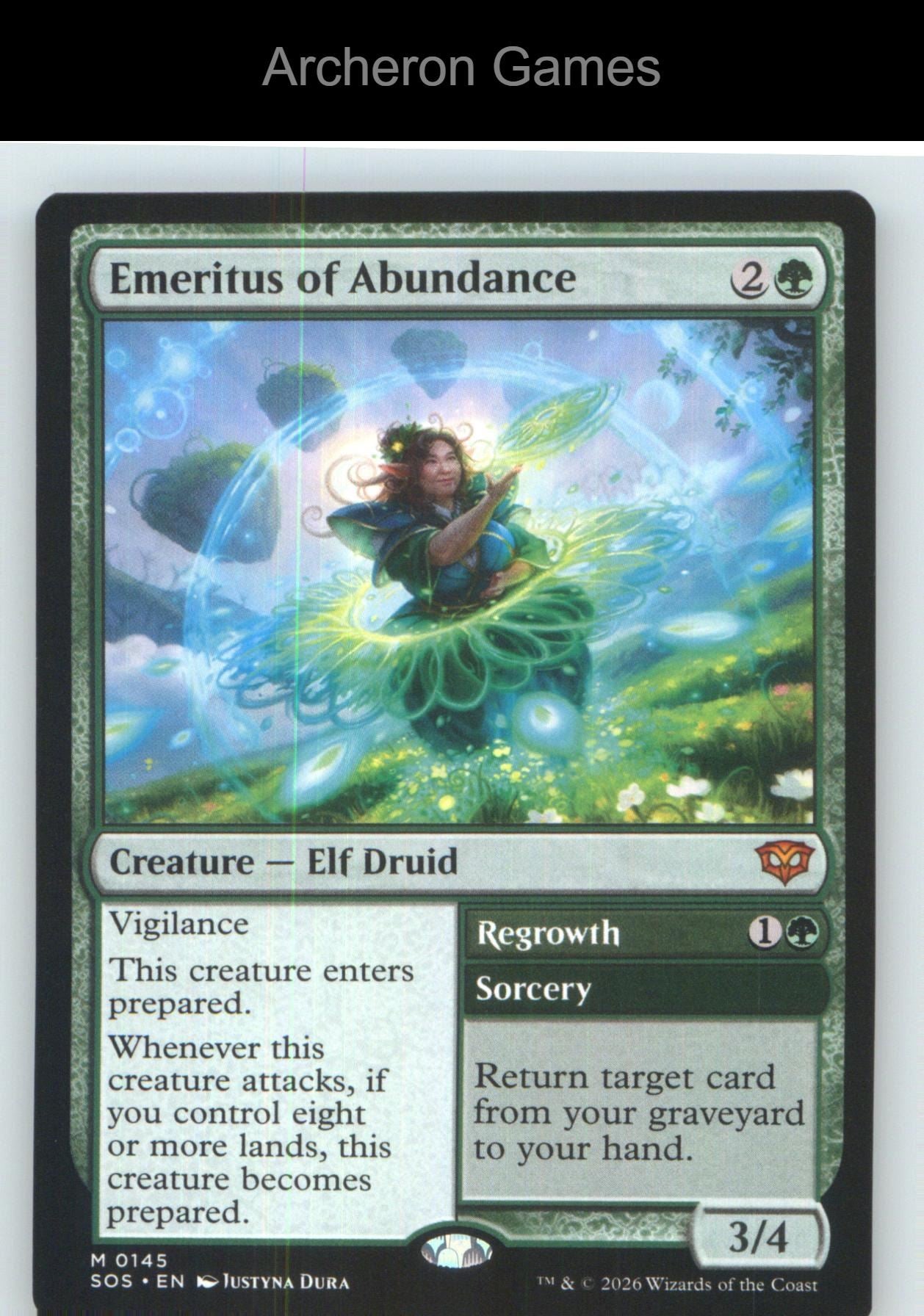 Emeritus of Abundance SOS 145 Mythic MTG Card NM/EX+