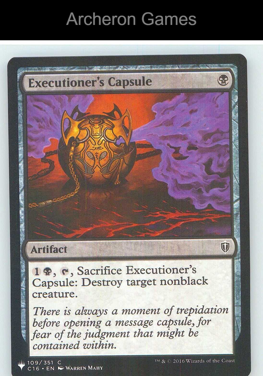 Executioner's Capsule C16 109 C MTG Card NM/EX+