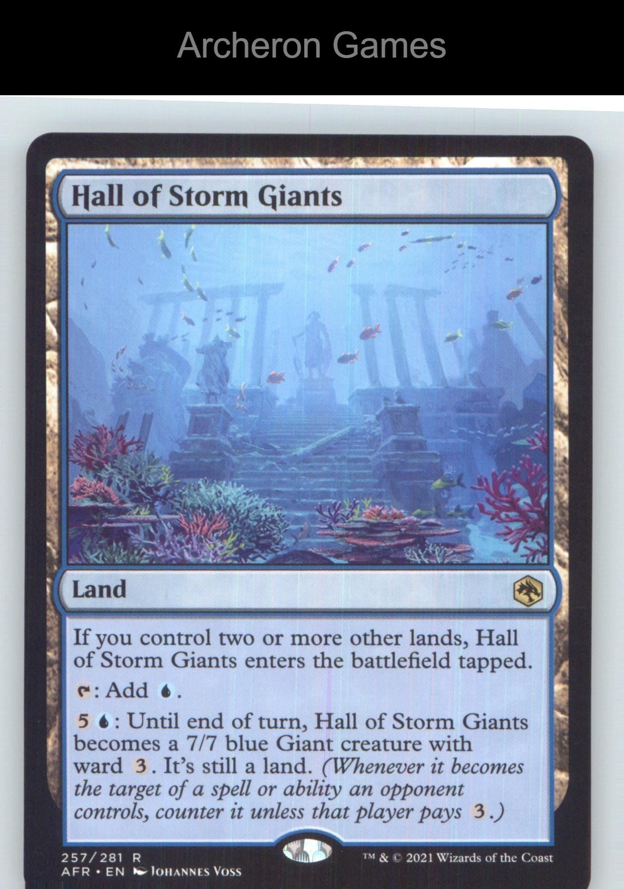 Hall of Storm Giants AFR 257 R MTG Card NM/EX+