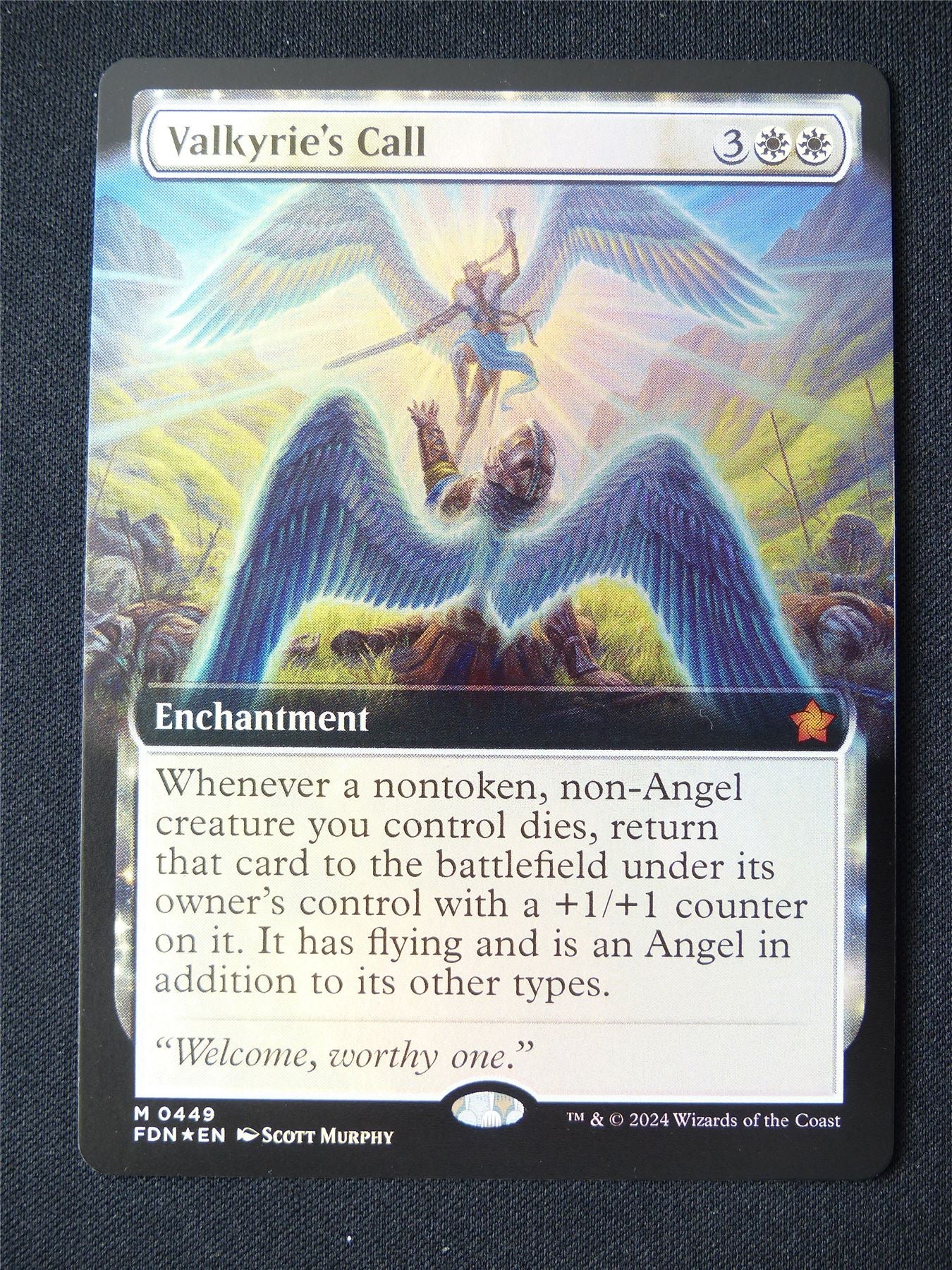 Valkyrie's Call Extended Foil - FDN - Mtg Card #123