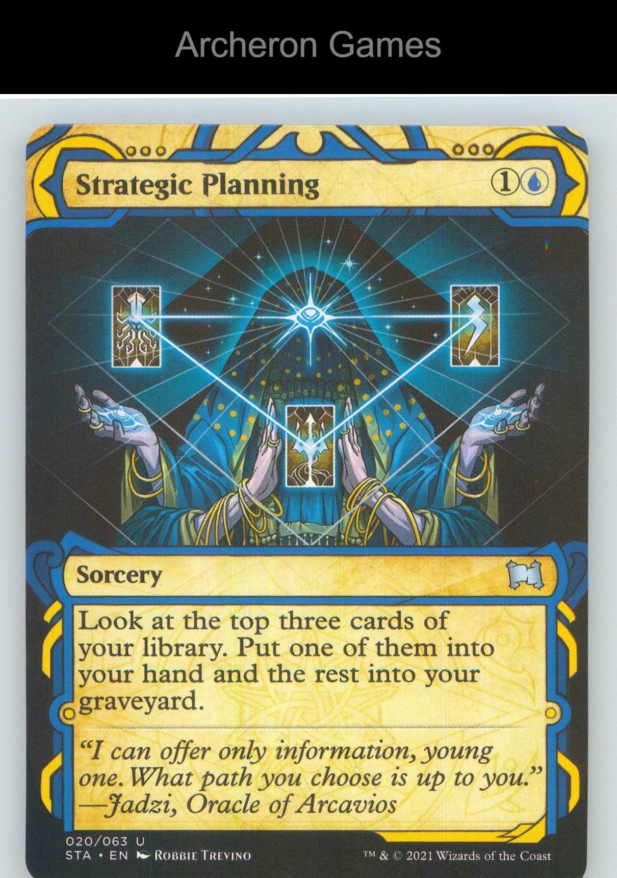 Strategic Planning (Foil Etched) STA 20 UC MTG Card NM/EX+