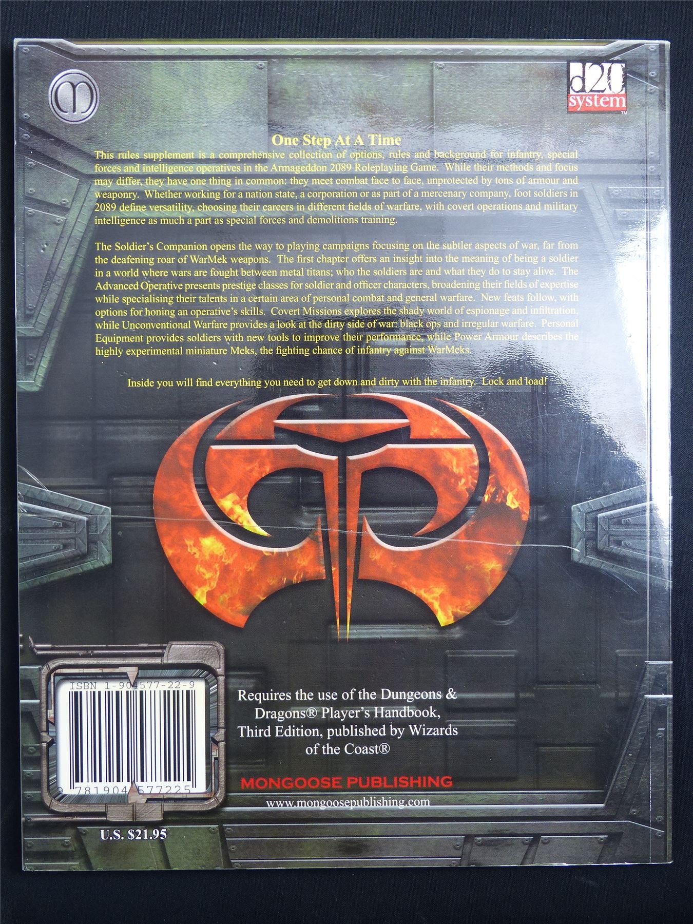 Soldier's Companion 2089: MGP 1206 - D20 System Roleplay Softback #BC