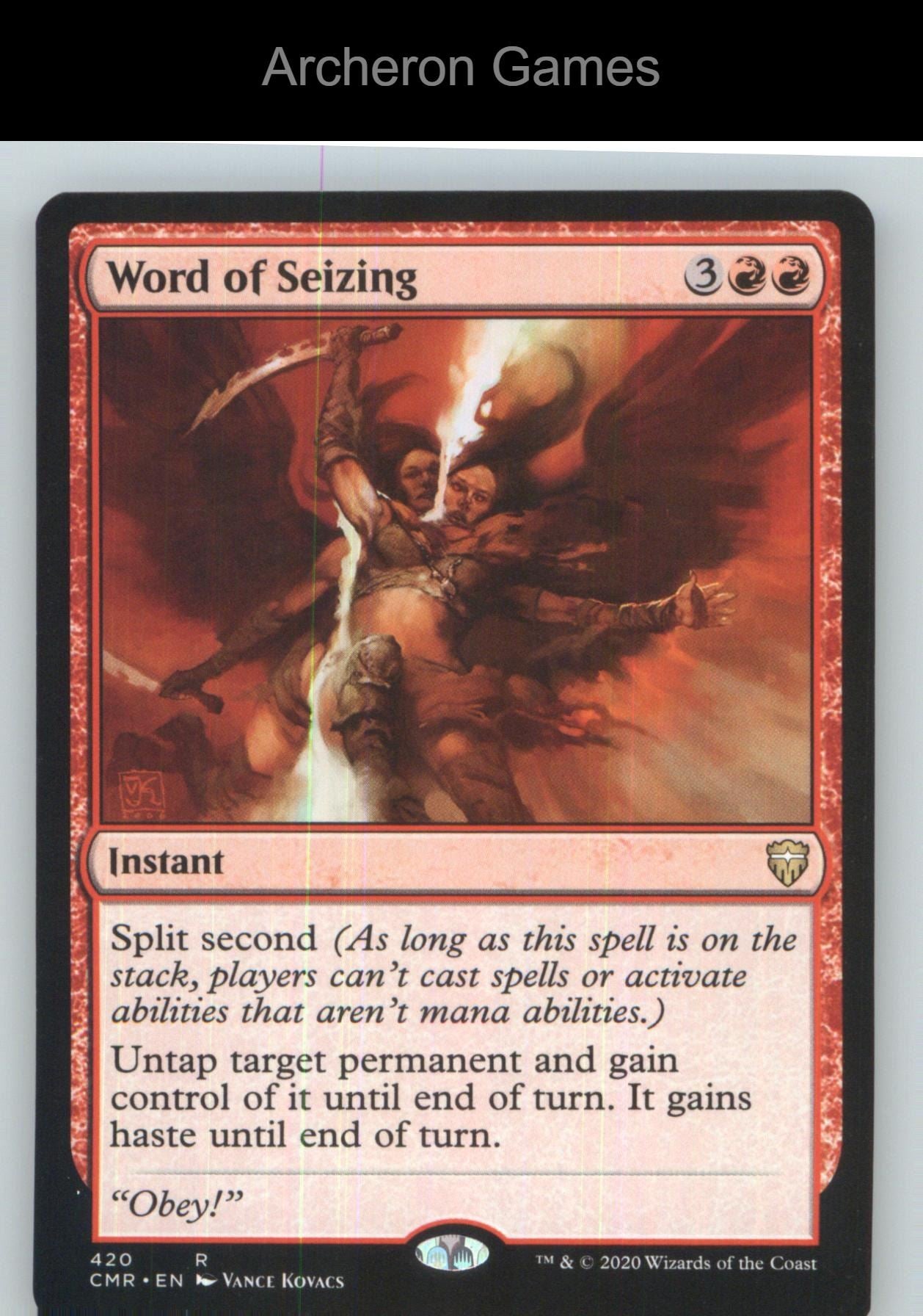 Word of Seizing CMR 420 R MTG Card NM/EX+
