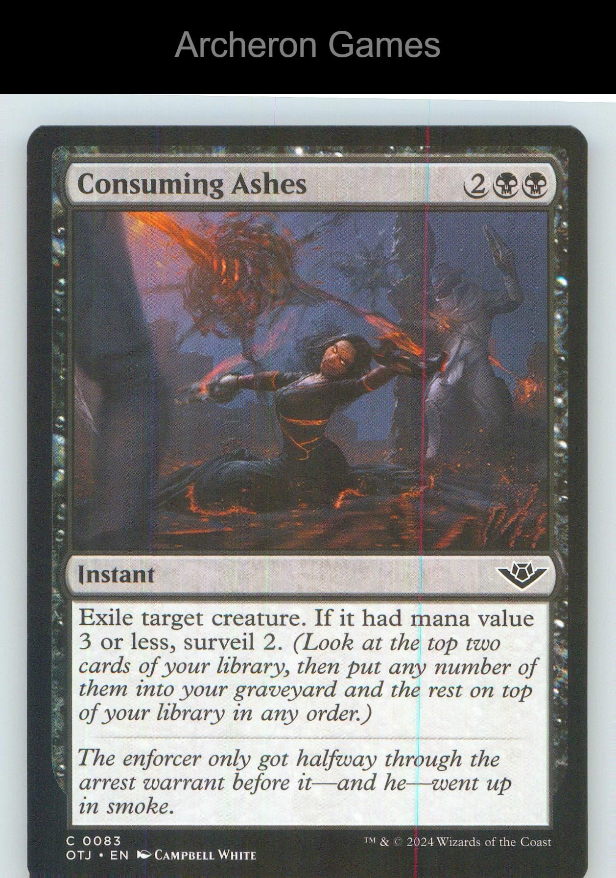 Consuming Ashes OTJ 83 C MTG Card NM/EX+