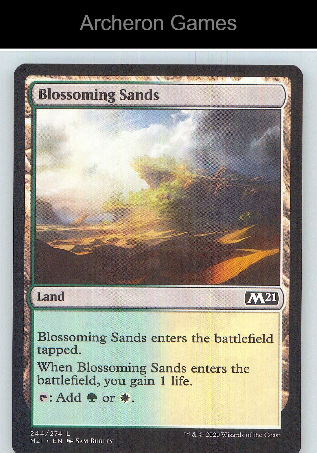 Blossoming Sands M21 244 Land MTG Card NM/EX+
