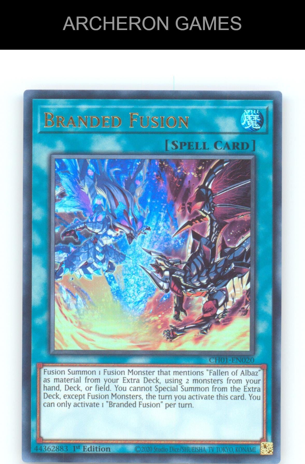 Branded Fusion Ultra Rare YUGIOH Card 1st Edition