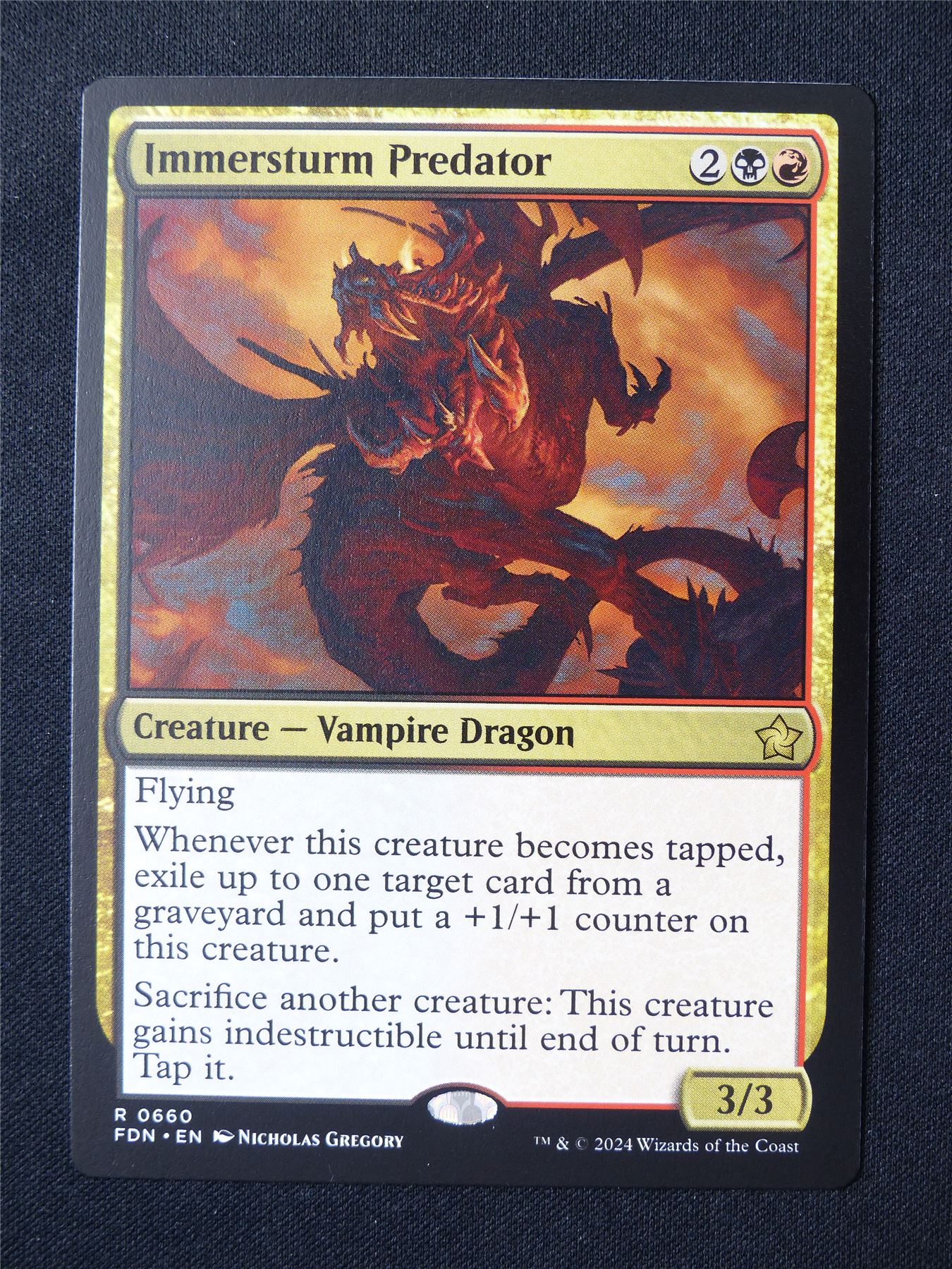 Immersturm Predator - FDN - Mtg Card #59C