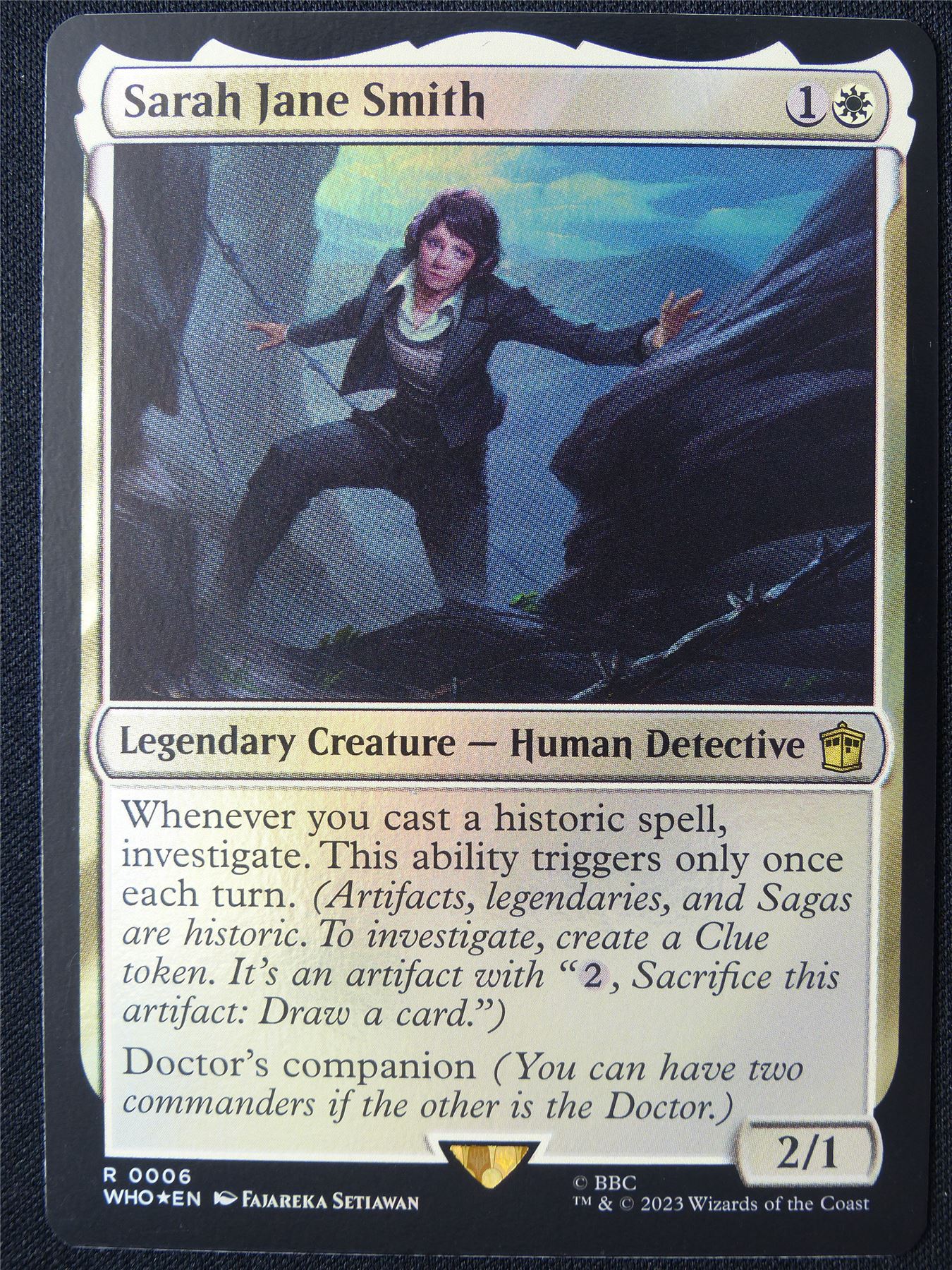 Sarah Jane Smith Foil - WHO - Mtg Card #1FQ