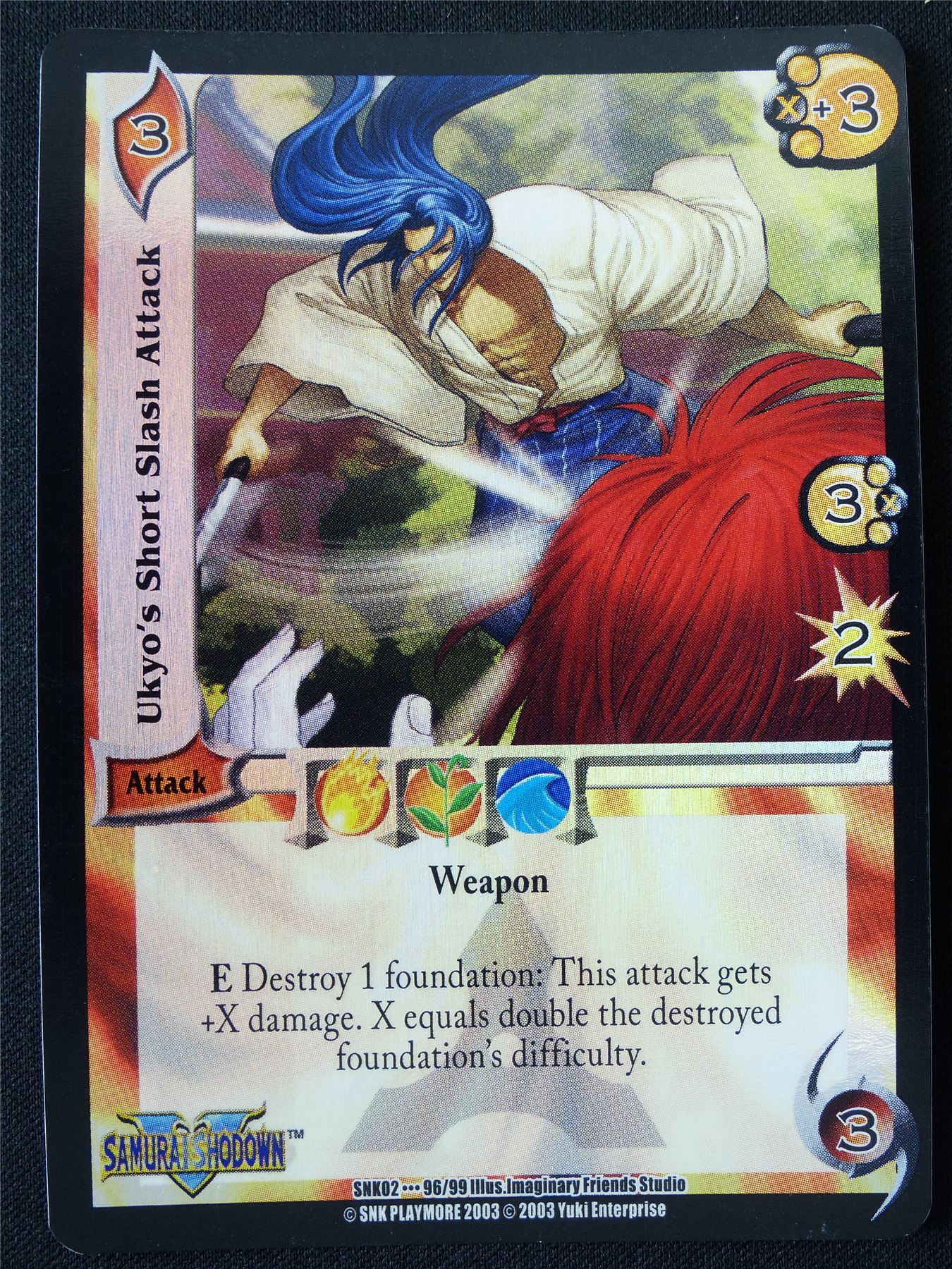 Ukyo's Short Slash Attack Foil SNK02 96/99 - UFS Card #2H2