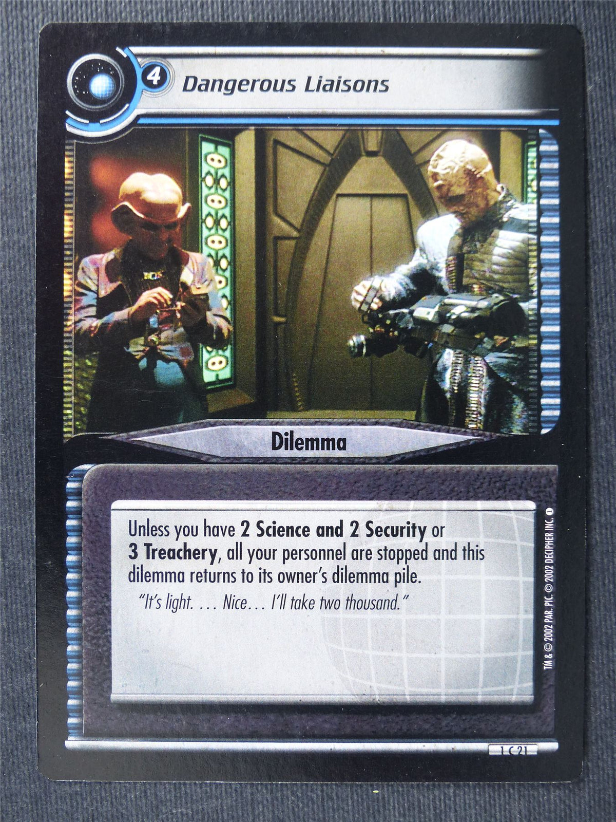 Dangerous Liaisons - Star Trek Cards #UE