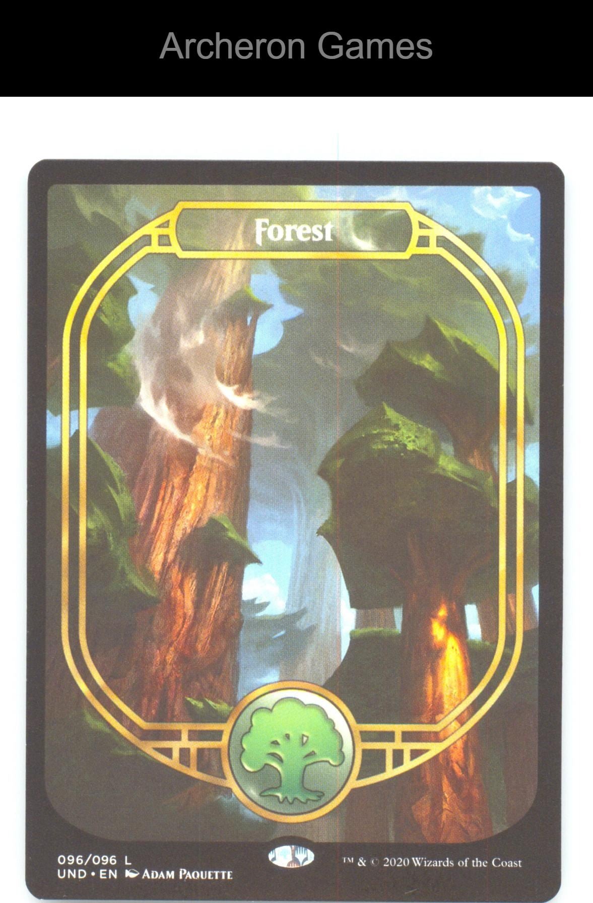 Forest (Full Art) UND 96 Land MTG Card Unsanctioned