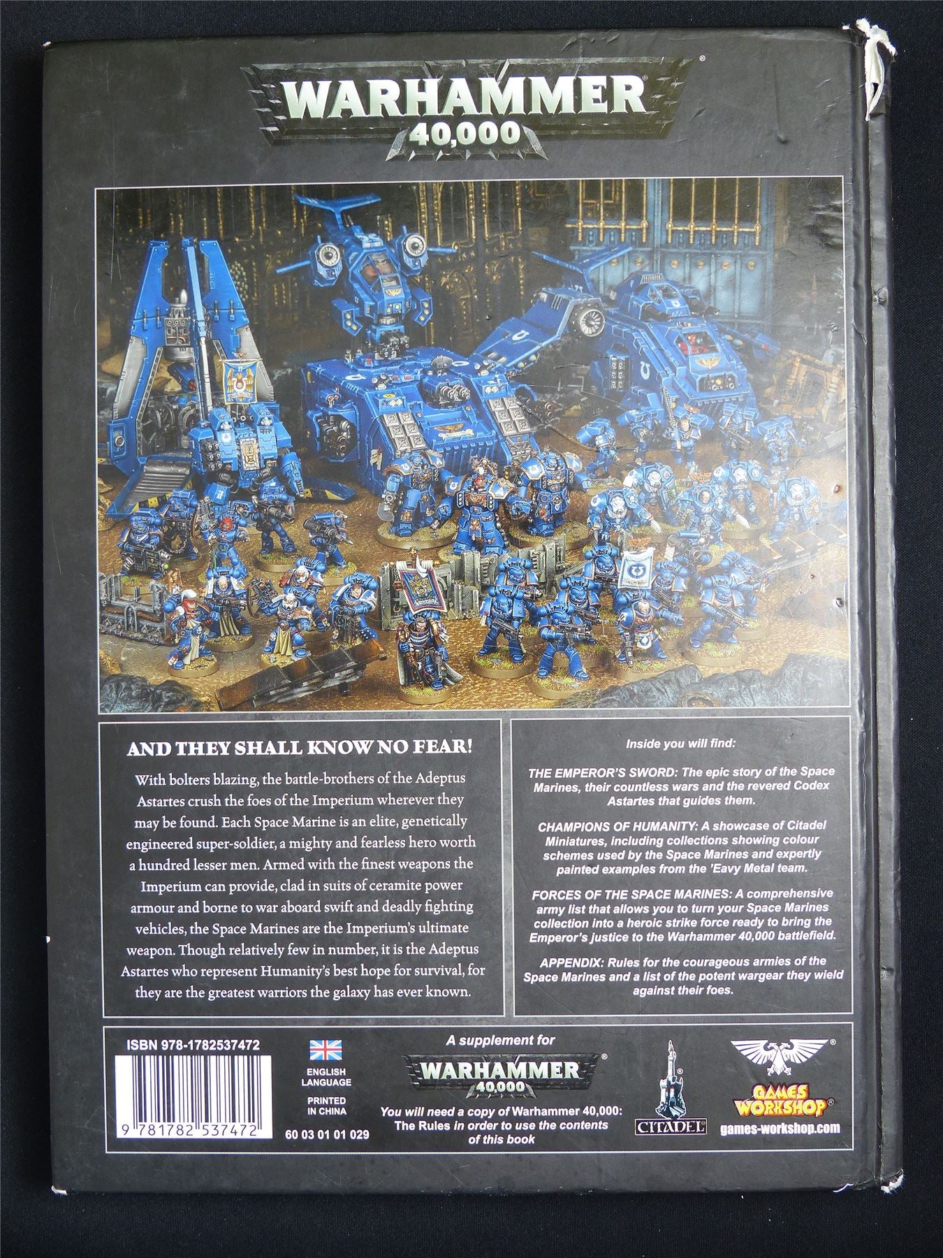Codex Adeptus Astartes: Space Marines - Warhammer 40K Hardback #1Z7