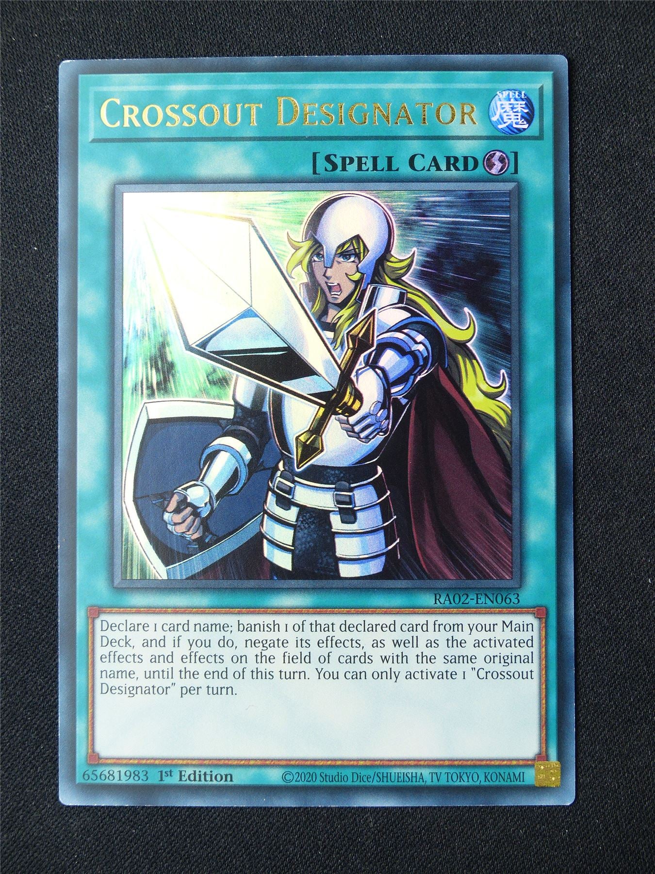 Crossout Designator RA02 Ultra Rare - 1st ed Yugioh Card #8A5