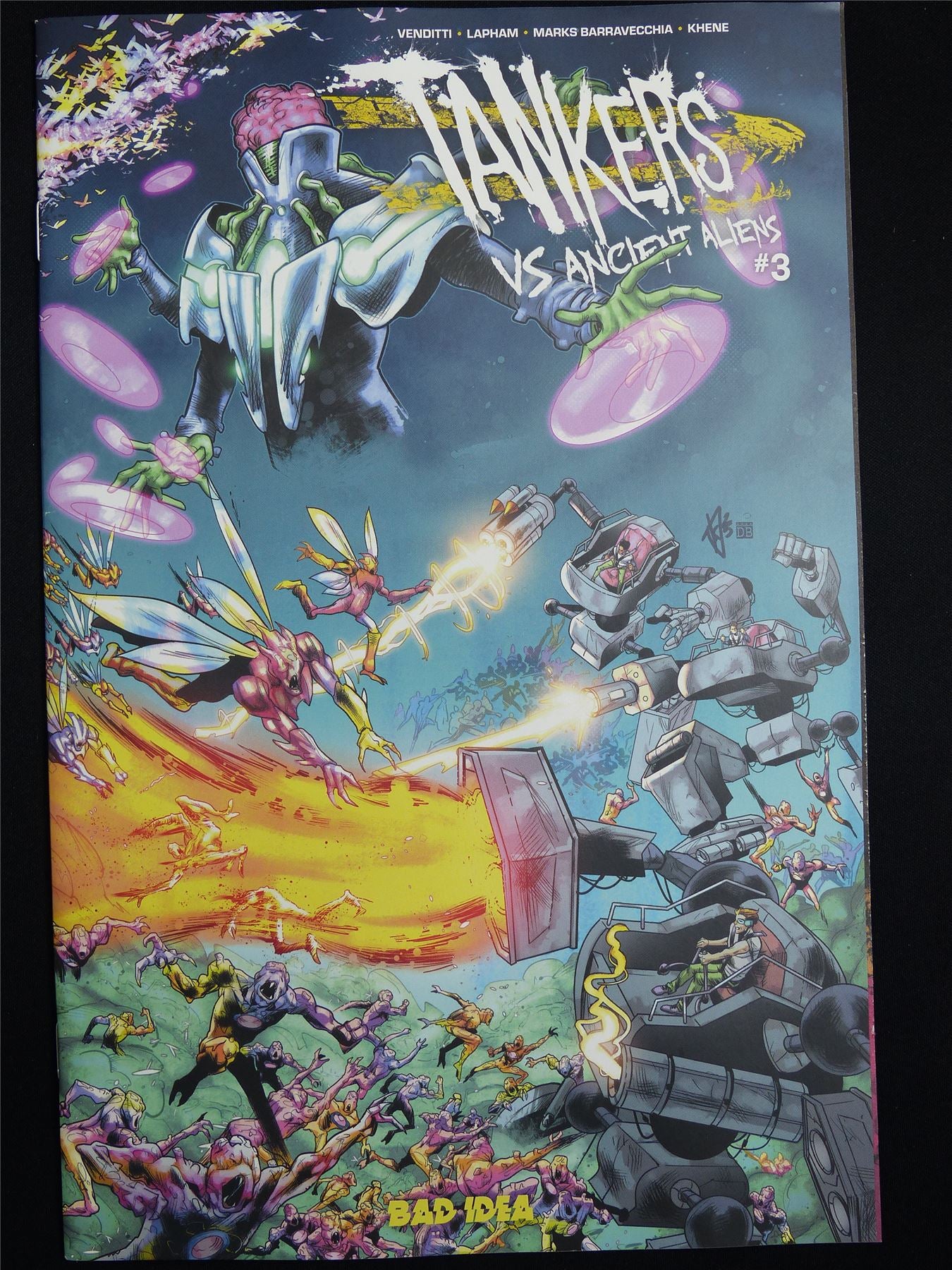 TANKERS vs Ancient Aliens #3 Cvr A - Aug 2026 Bad Idea Comic #3S1