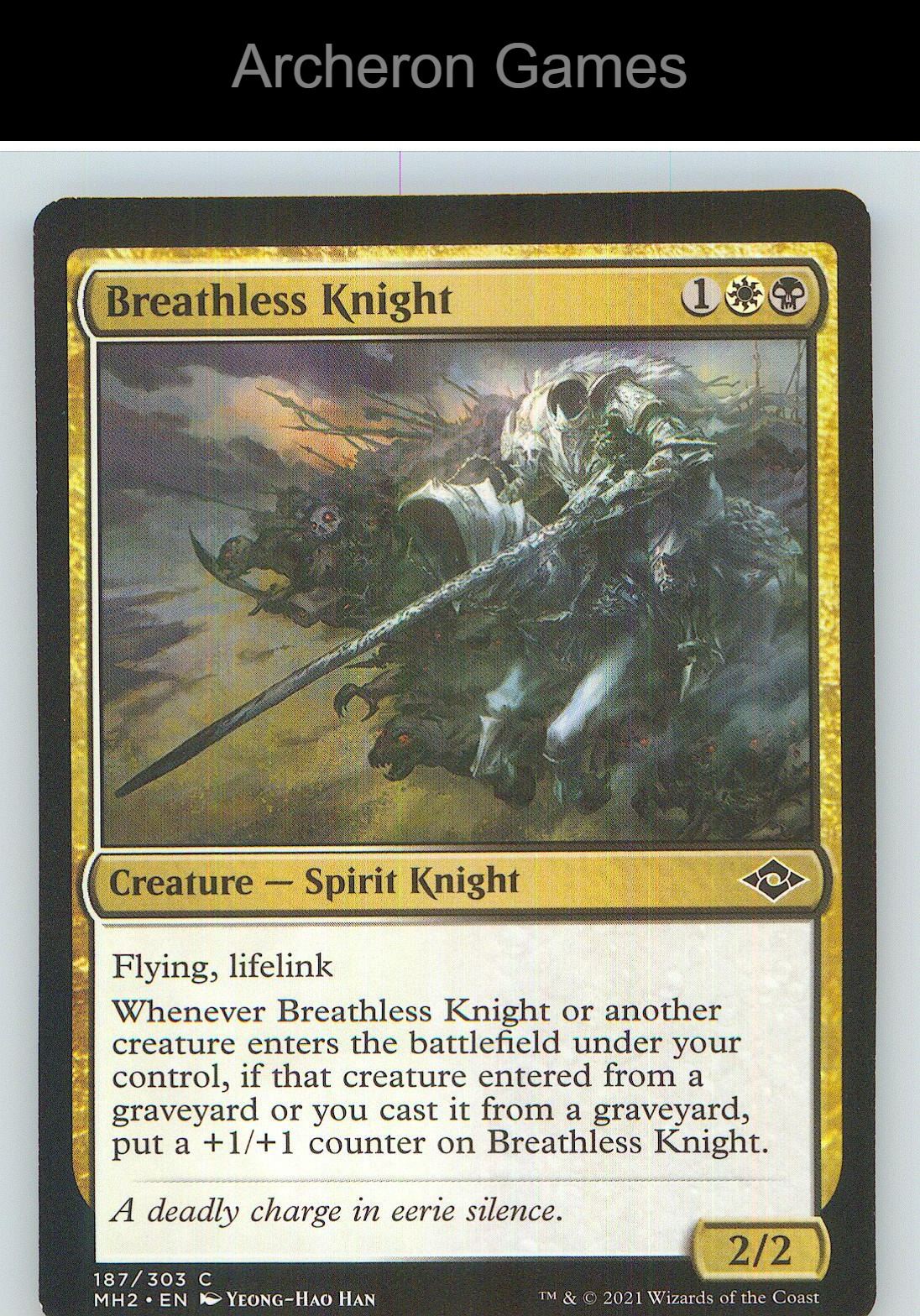 Breathless Knight MH2 187 C MTG Card NM/EX+