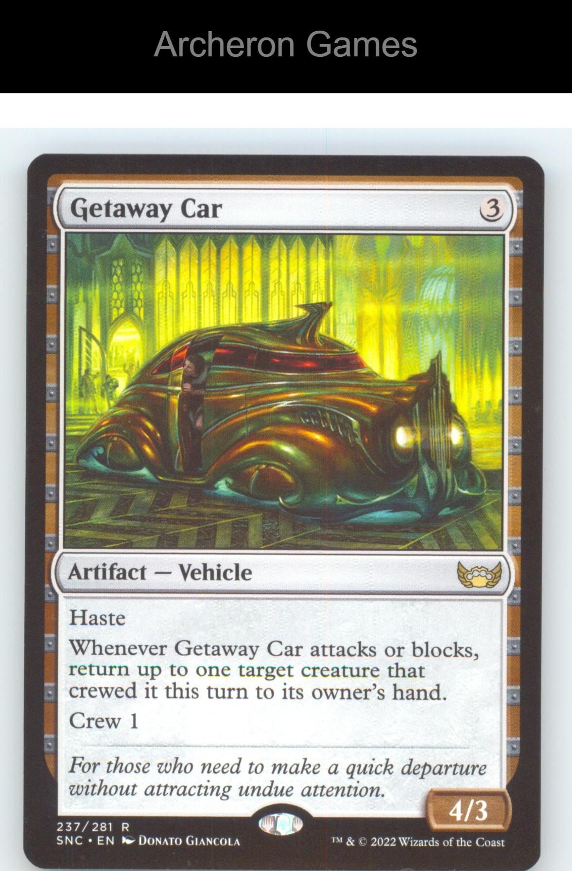 Getaway Car SNC 237 R MTG Card NM/EX+