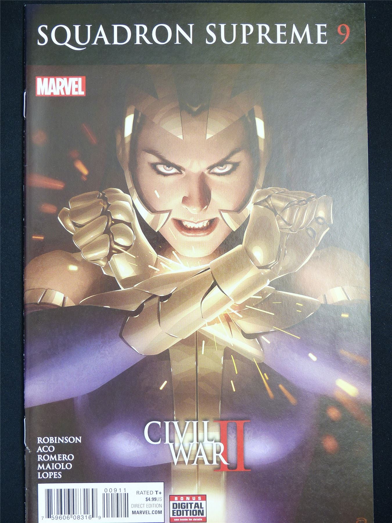 SQUADRON Supreme #9 Civil War II - Marvel Comic #T7