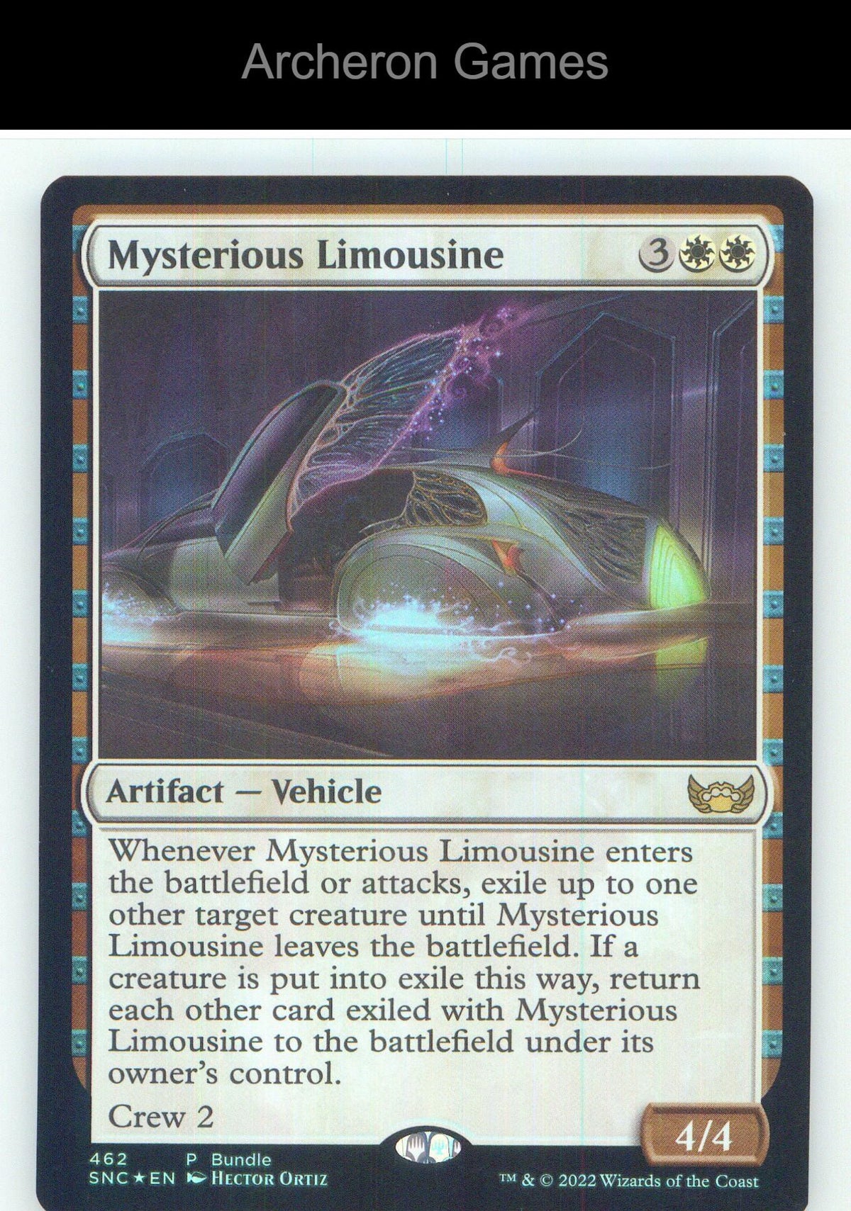 Mysterious Limousine (SNC Bundle) 462 P MTG Card NM/EX+ Foil