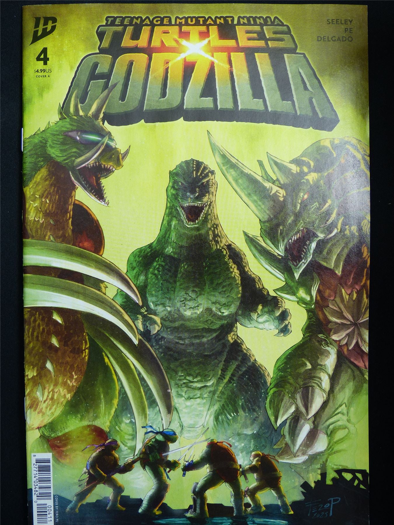 TEENAGE Mutant Ninja Turtles x Godzilla #4 - B&B Mar 2026 ID Comic #3DC