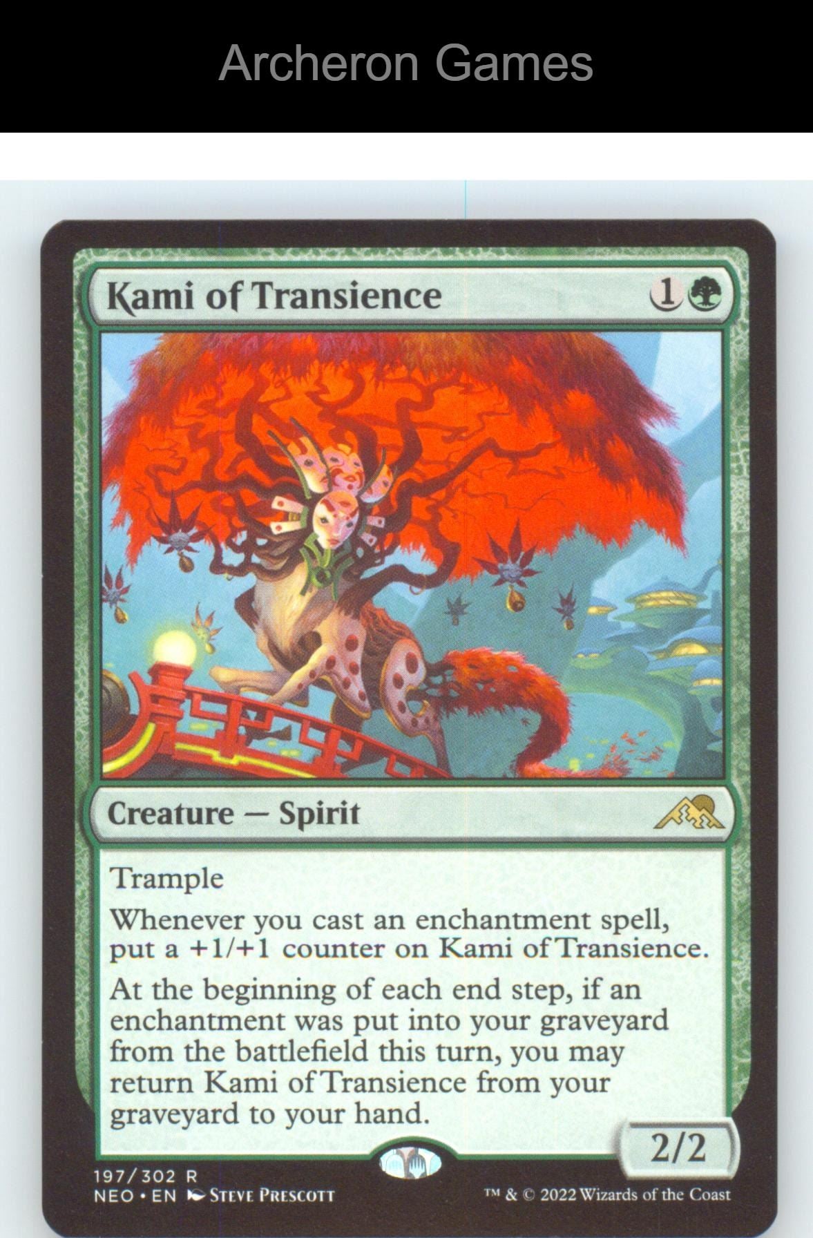 Kami of Transience NEO 197 R MTG Card NM/EX+