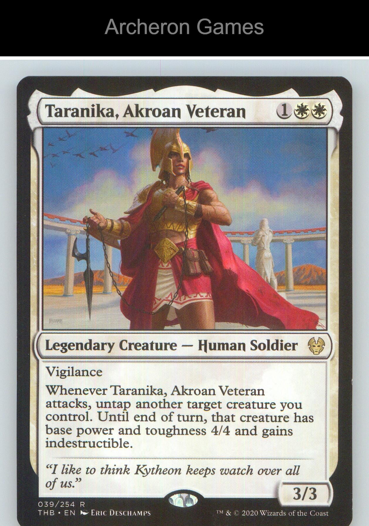Taranika, Akroan Veteran THB 39 R MTG Card NM/EX+