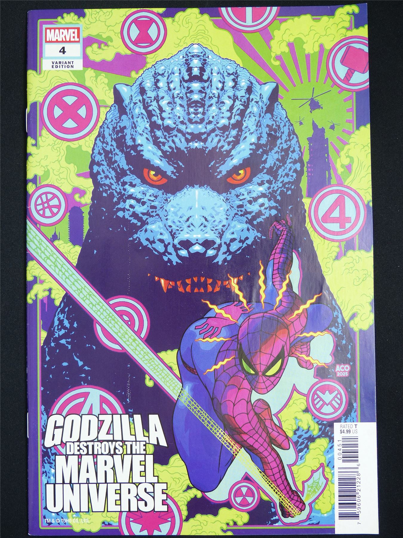 GODZILLA Destroys the Marvel Universe #4 Variant - Marvel Comic #5GJ