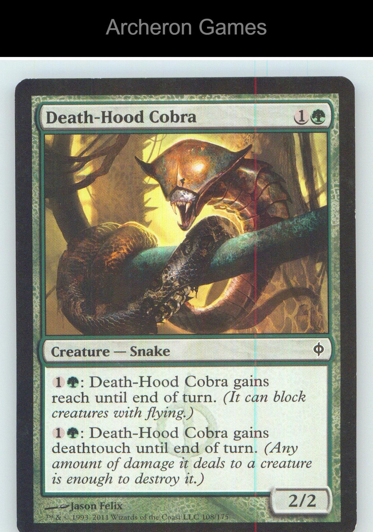 Death-Hood Cobra NPH 108 C MTG Card NM/EX+