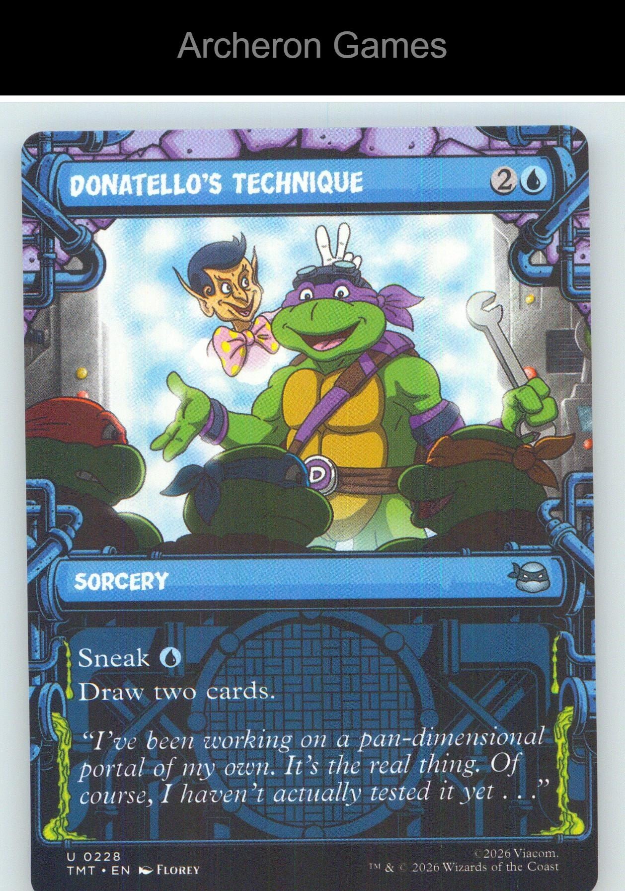 Donatello's Technique (Showcase) TMT 0228 UC MTG Card NM/EX+