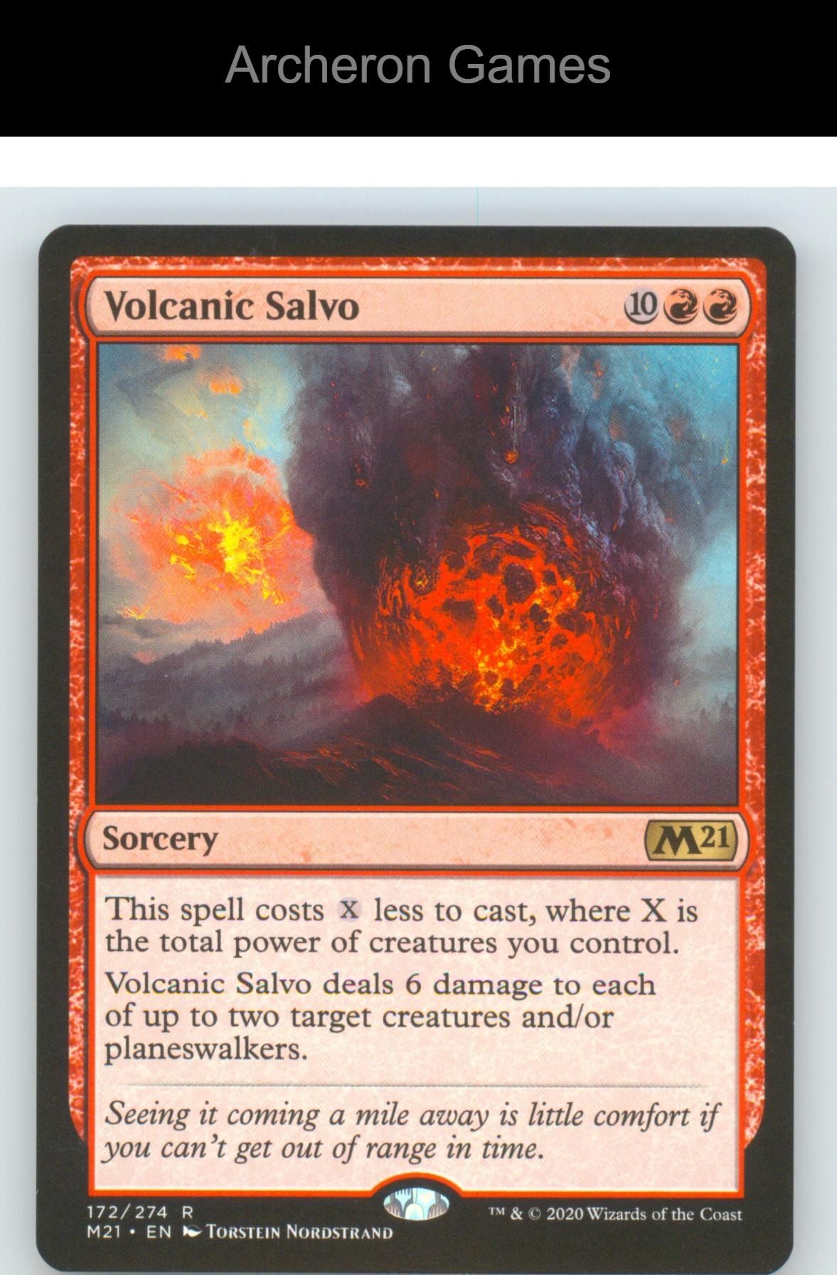 Volcanic Salvo M21 172 R MTG Card NM/EX+