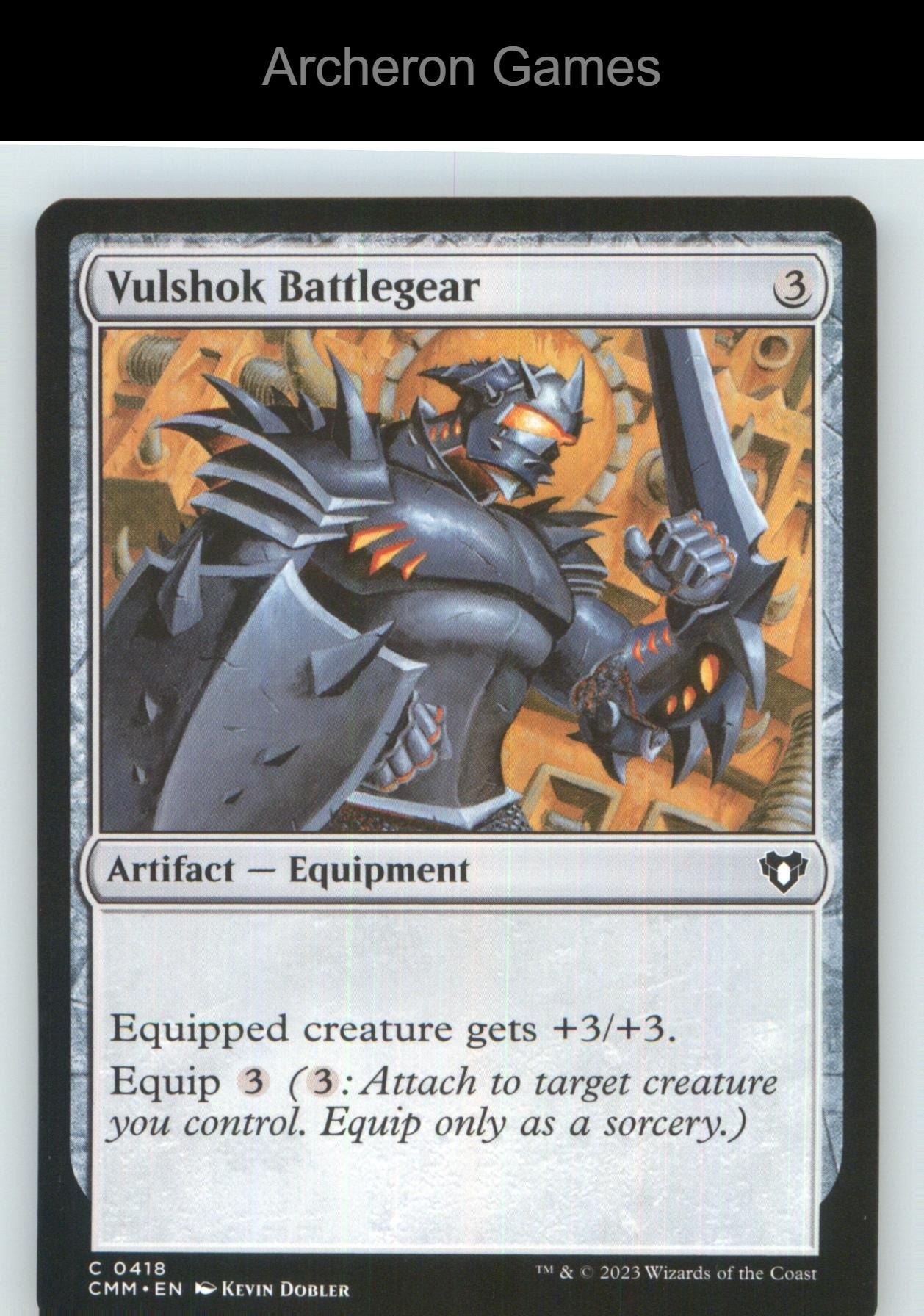 Vulshok Battlegear CMM 418 C MTG Card NM/EX+