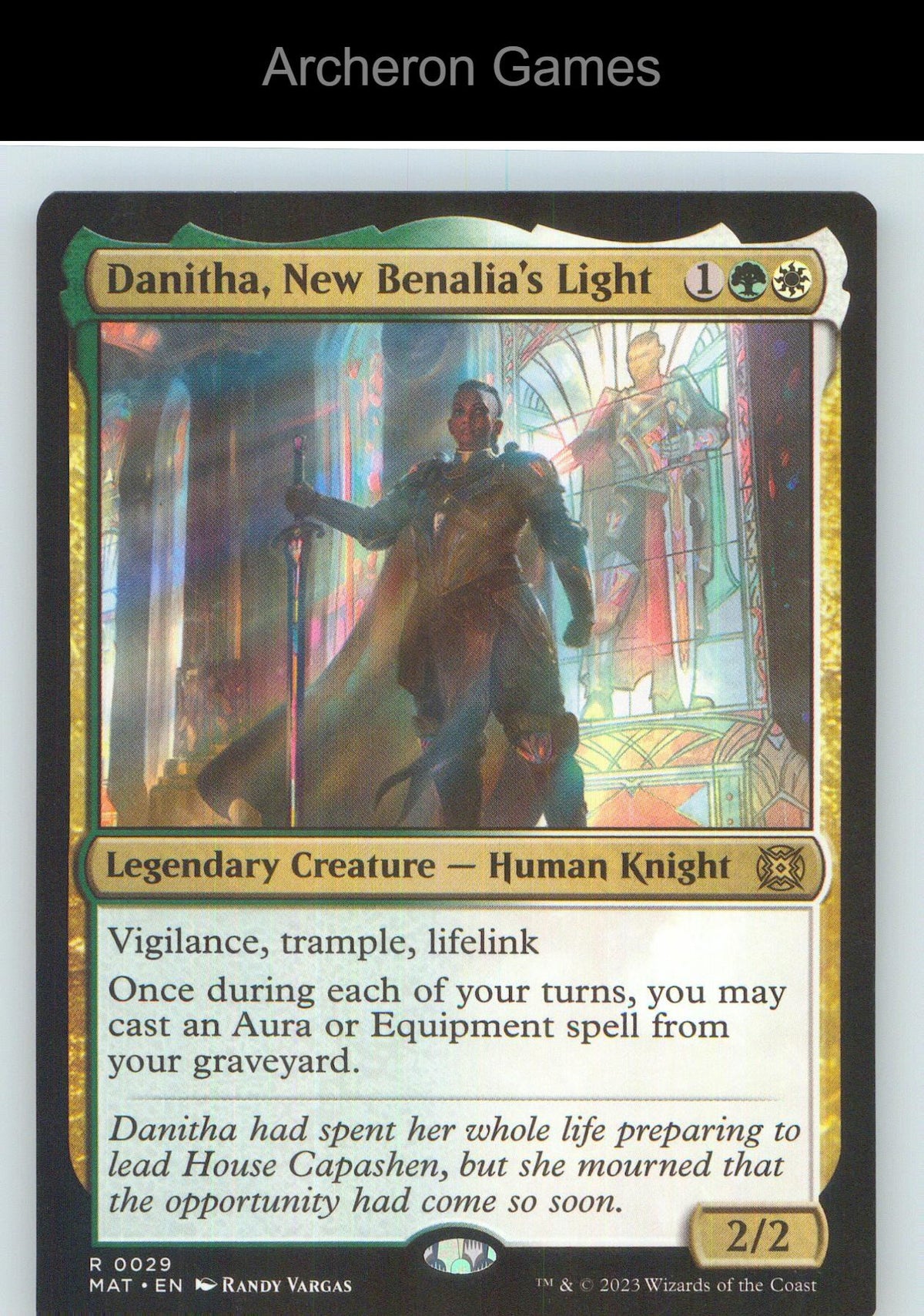 Danitha, New Benalia's Light MAT 29 R MTG Card NM/EX+